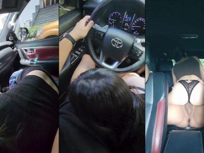 Đang lái xe thì em kéo quần xuống bú